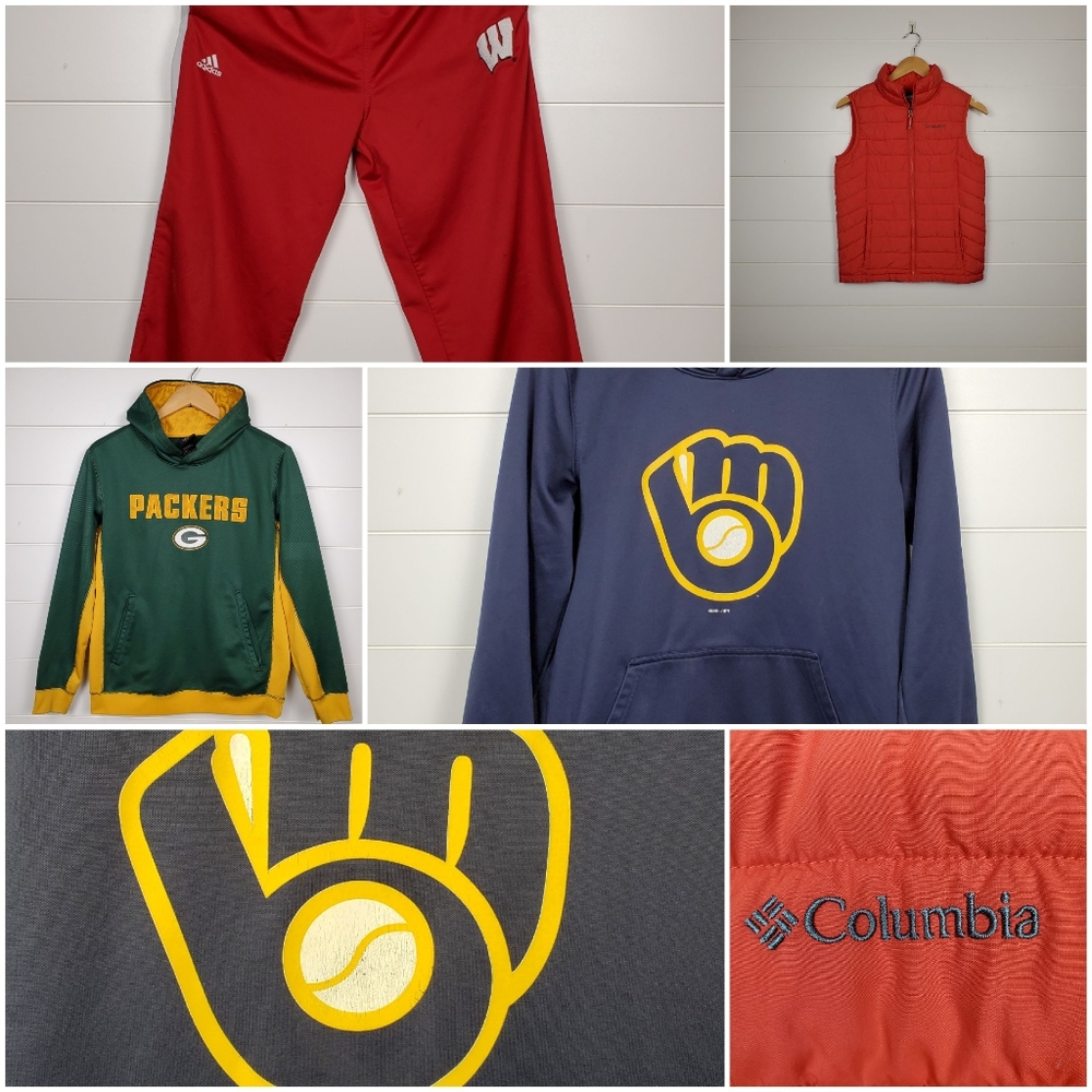 Wisconsin fan boy/girl size 14-16 lot